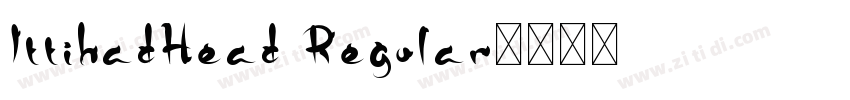 IttihadHead Regular字体转换